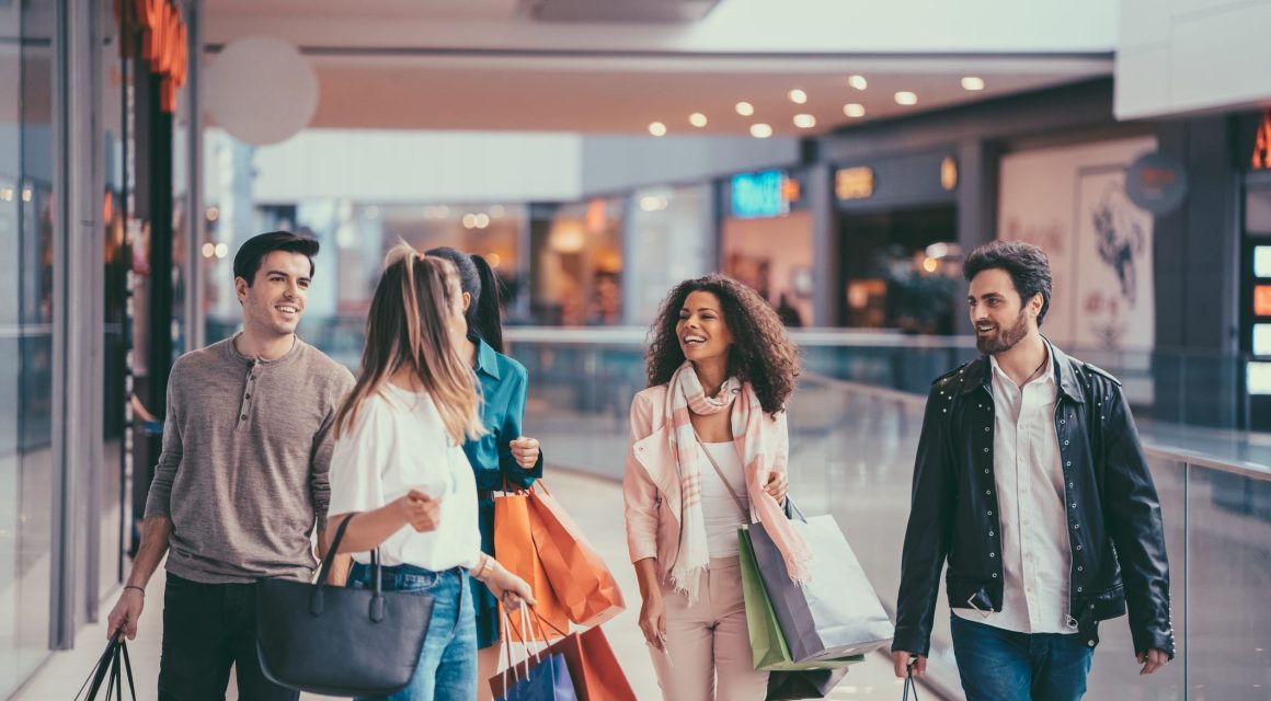 Friends in the Mall