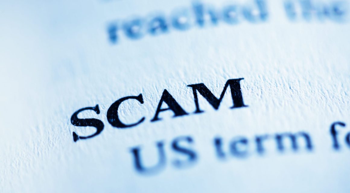 The word "Scam" defined in a dictionary or encyclopaedia