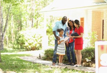 Family buying a house