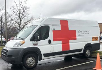 Blood drive van