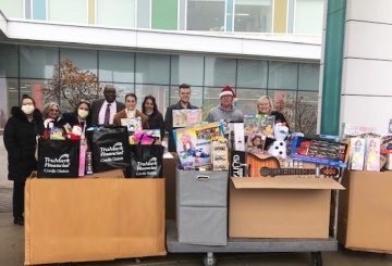 St. Christopher's Hospital toy drive volunteers