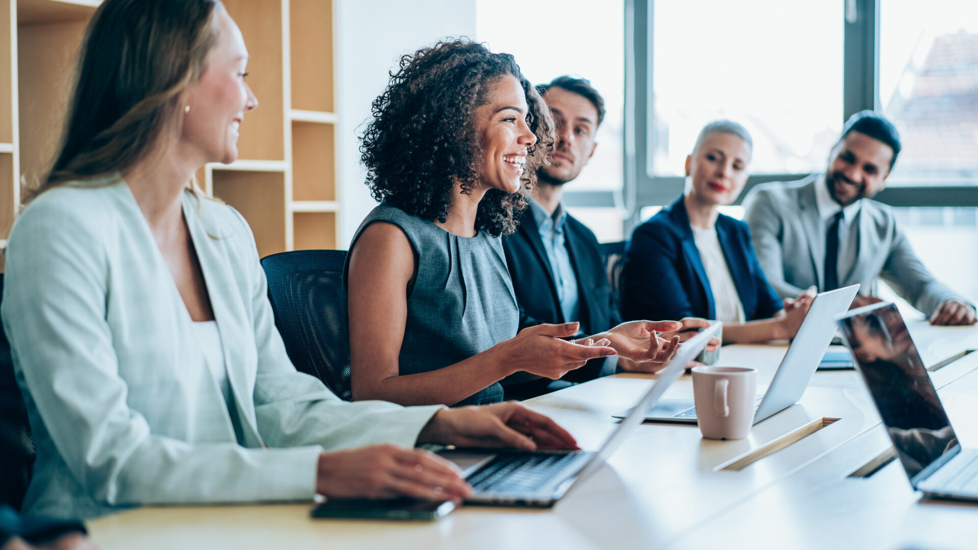 Business persons on meeting in the office.